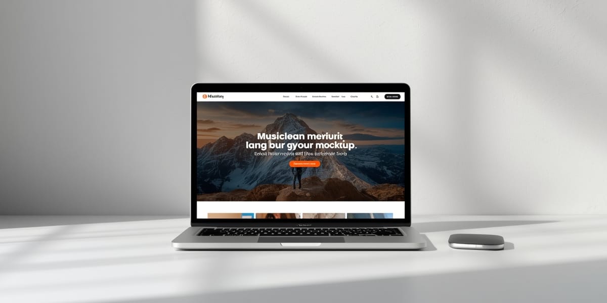 musician website laptop smartphone mockup