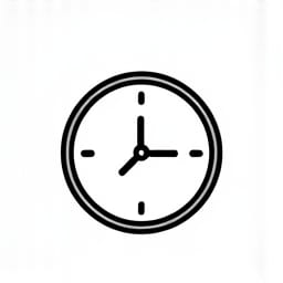 clock line icon