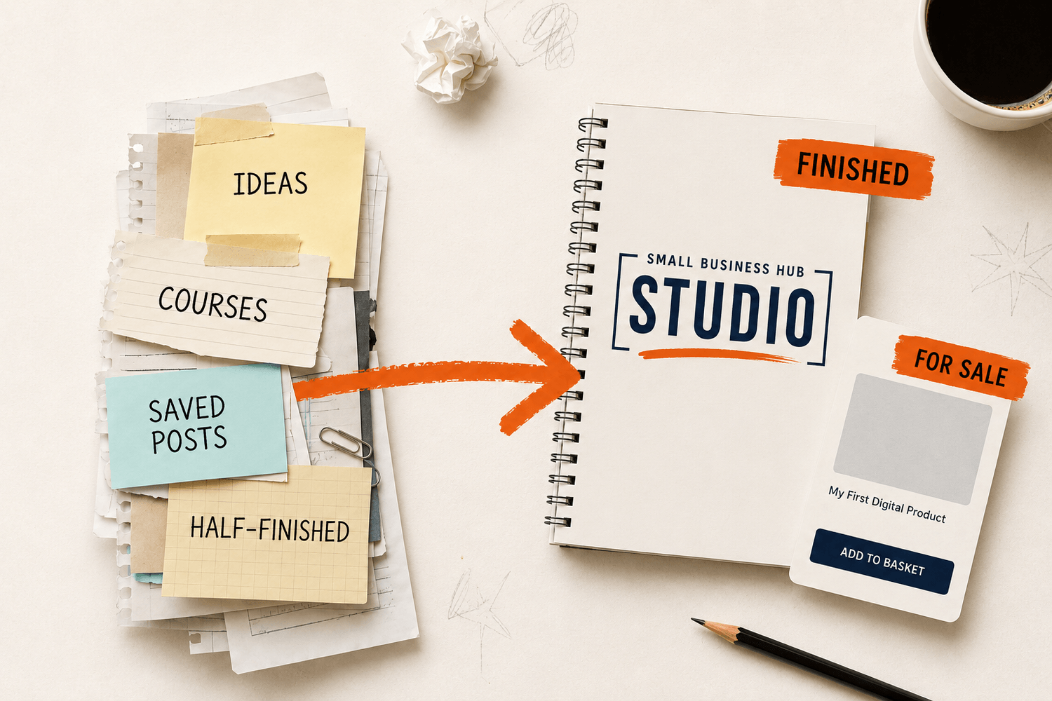 From idea overload to a finished digital product