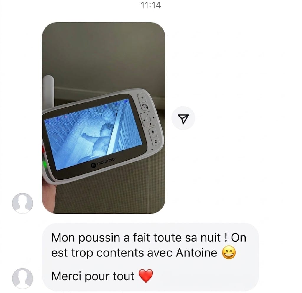 Témoignage WhatsApp de Camille, 32 ans, maman de Léna 7 mois