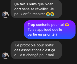 Témoignage Noah Instagram