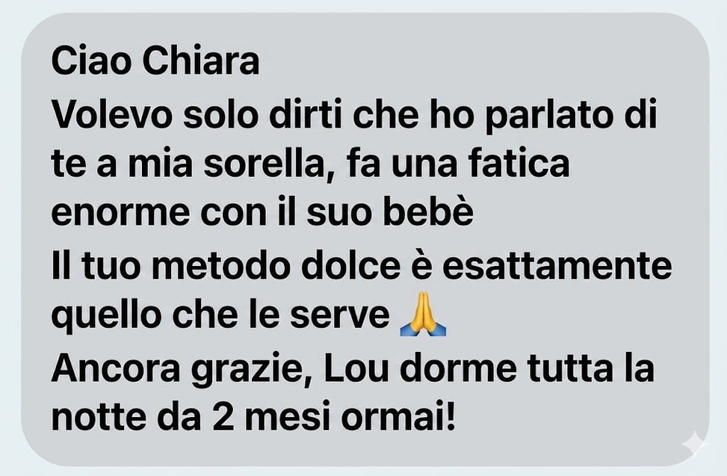 Raccomandazione mamma metodo dolce
