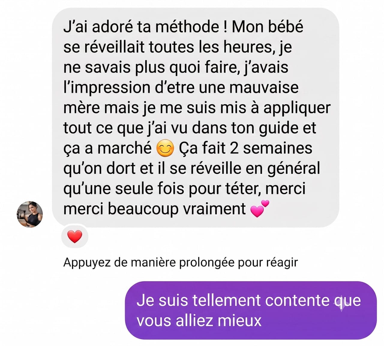 Témoignage : de réveils toutes les heures à un seul réveil