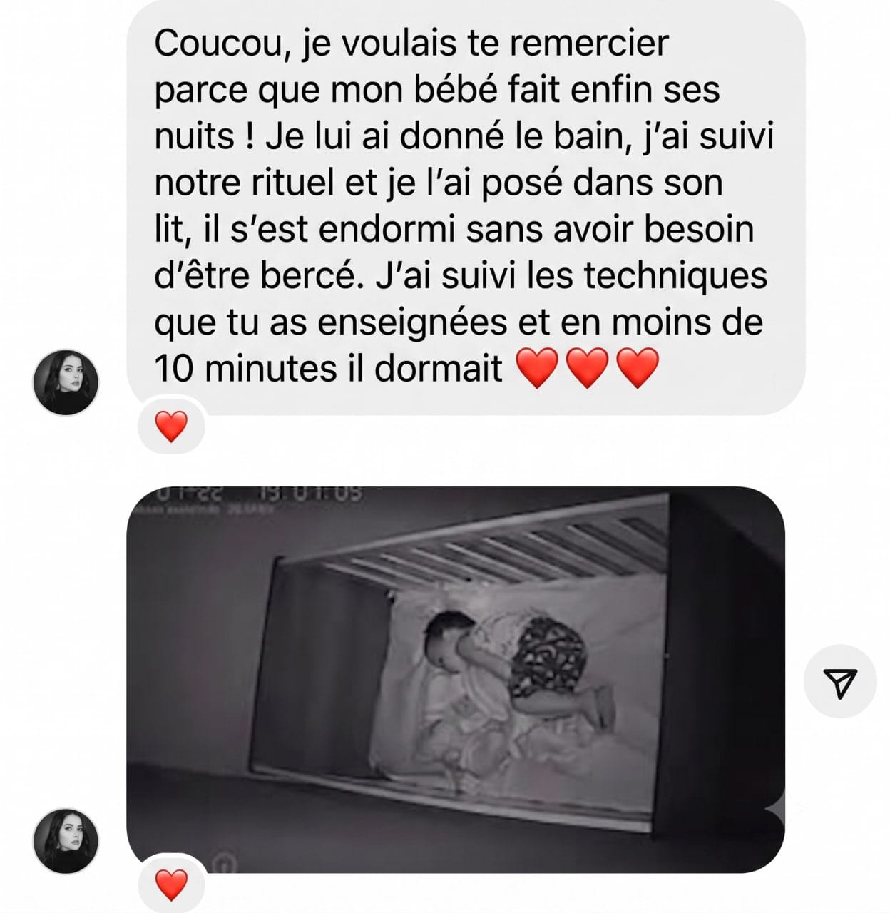Témoignage : endormi sans être bercé, photo babyphone