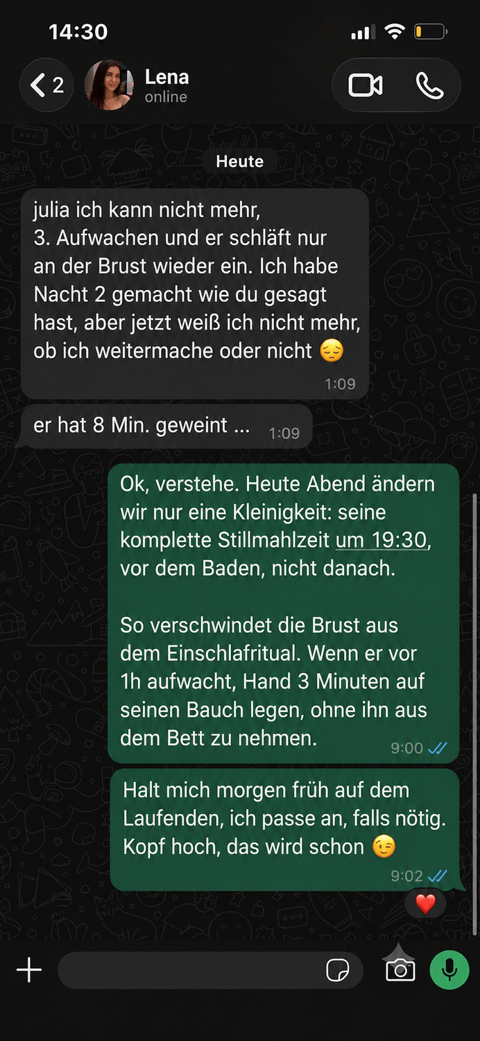 Der Zweifel um 3 Uhr nachts, beim Aufwachen gelöst