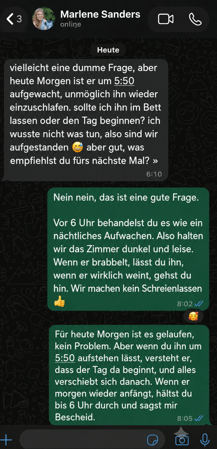 Eine konkrete Frage, eine klare Regel