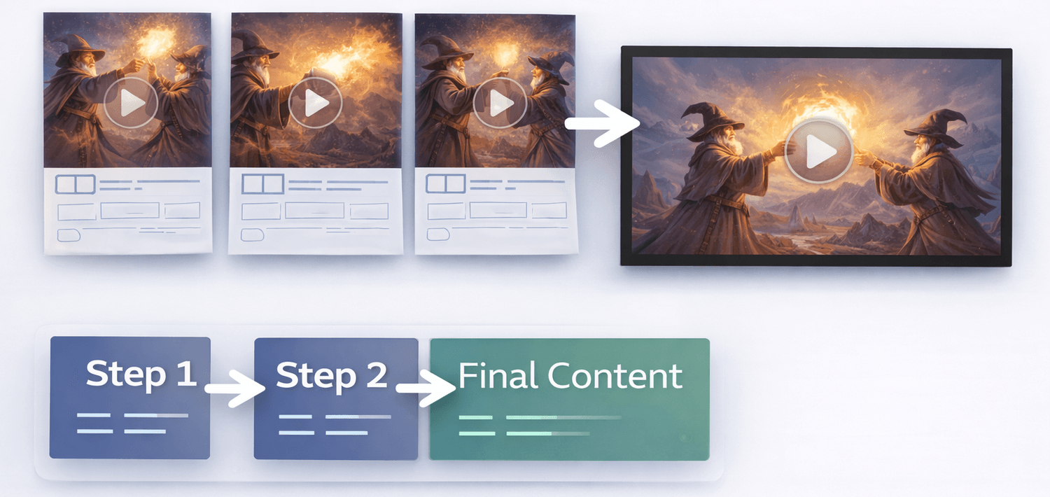 Video Chaining Flow Illustration