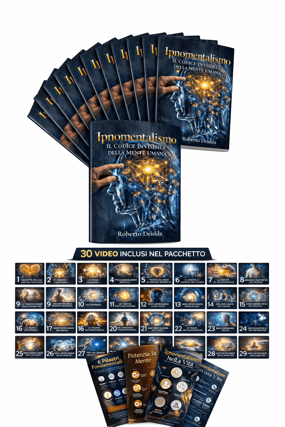 Copertina Ebook Lettura del Pensiero e Ipnomentalismo di Roberto Deidda - Guida pratica al Cold Reading e alla psicologia applicata