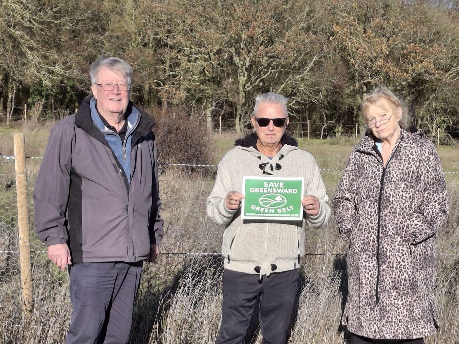 Cllr Mike Carter meeting with the Save Greensward Green Belt core team