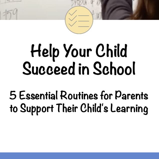 5 Essential Routines For School Success Workbook