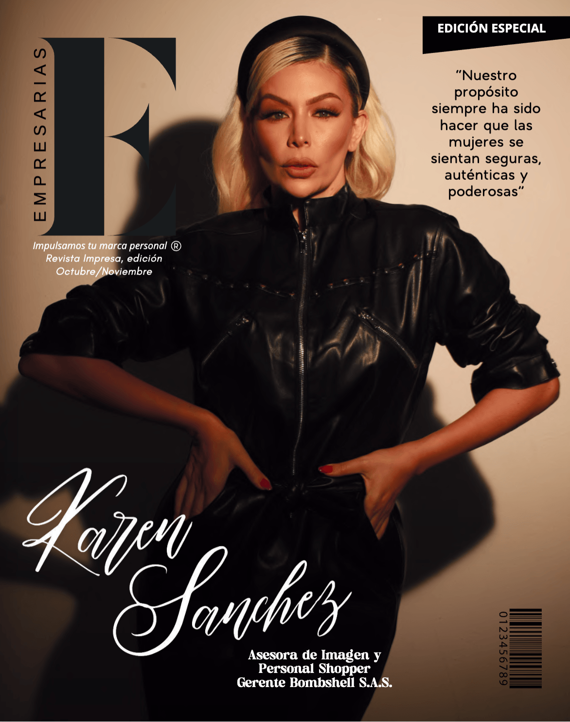 Karen Sánchez · Portada Empresarias Magazine