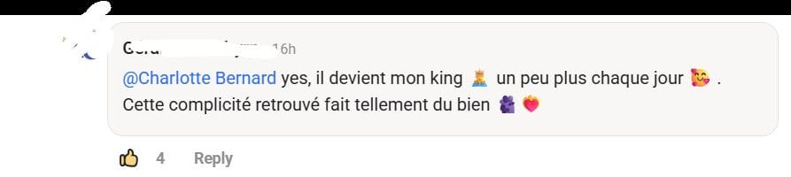 Message : il devient mon king, cette complicité retrouvée fait tellement du bien