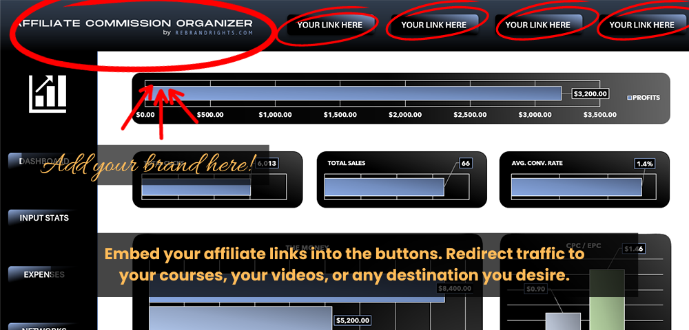 Affiliate Commission Organizer Dashboard
