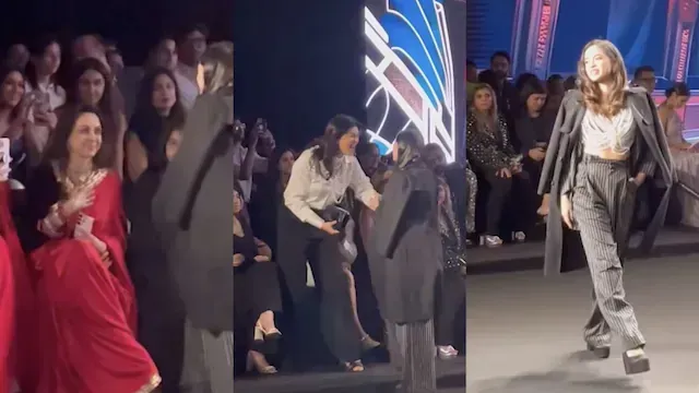 Nitanshi Goel Touches Hema Malini’s Feet Gracefully