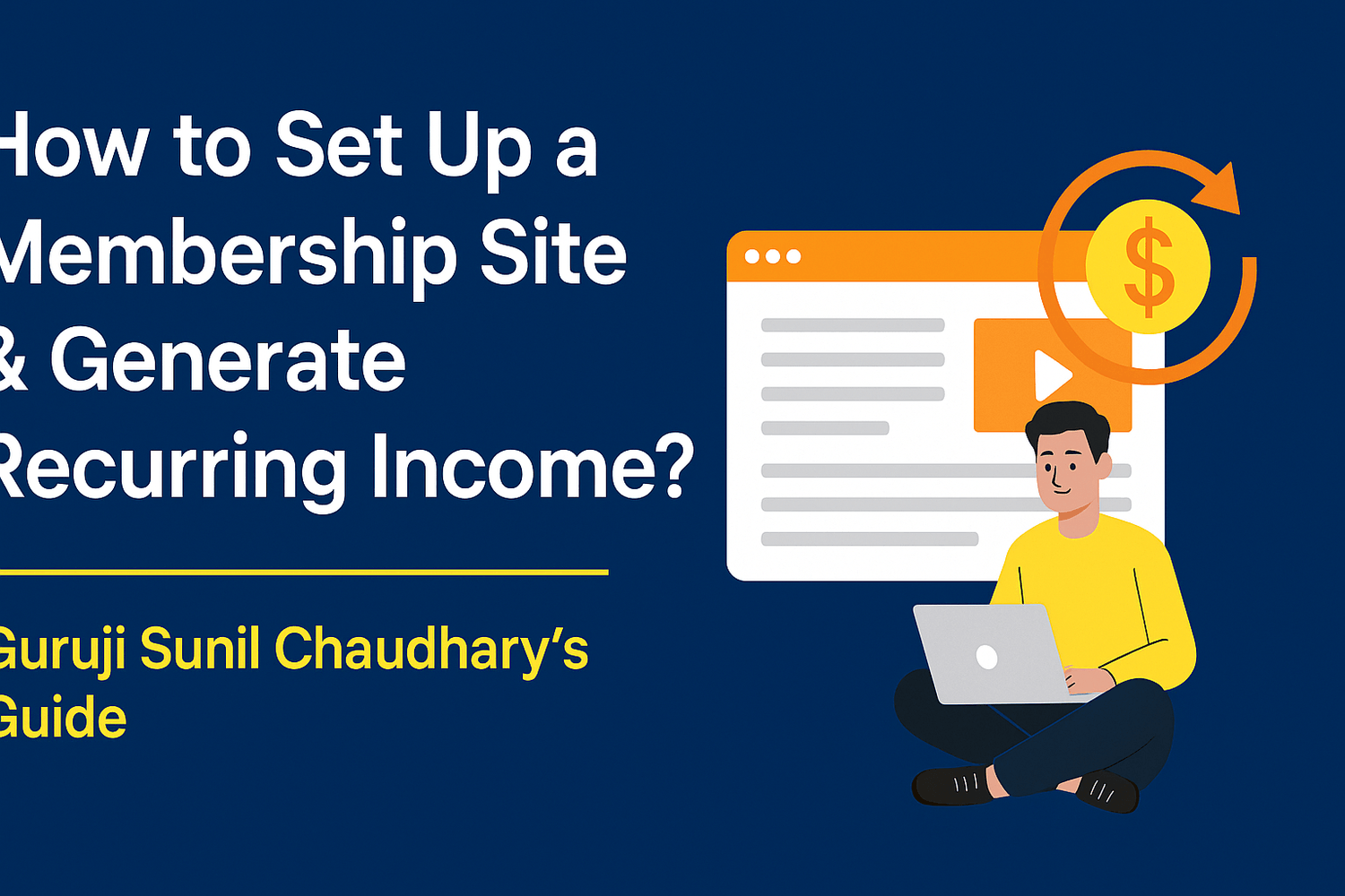 How to Set Up a Membership Site & Generate Recurring Income? – Guruji Sunil Chaudhary's Guide