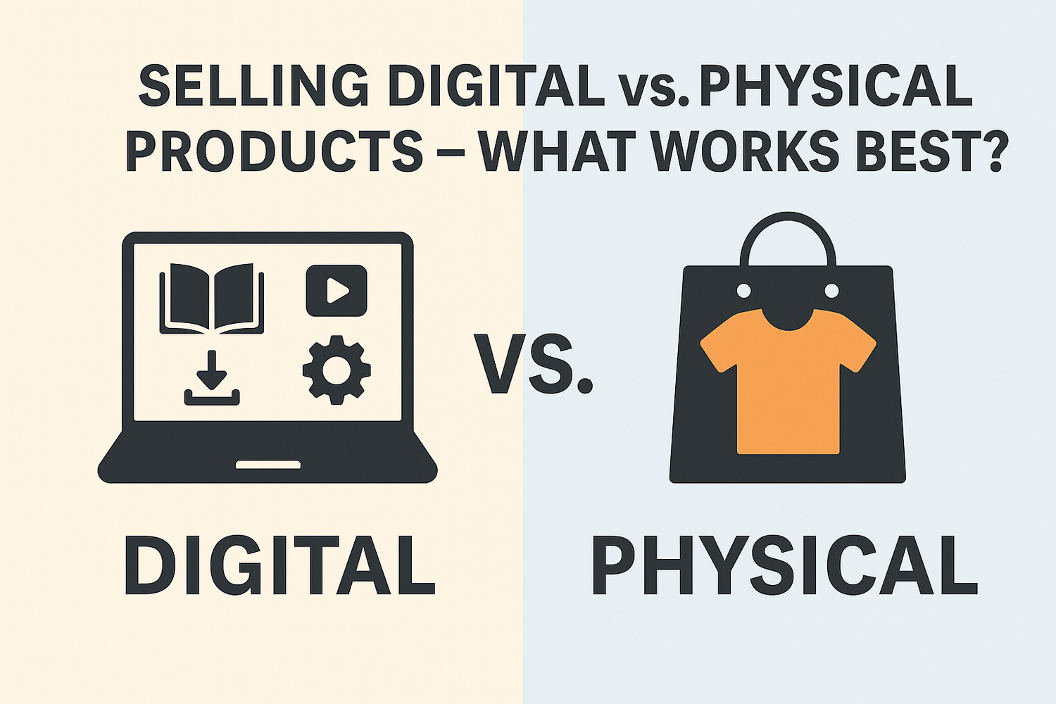 Selling Digital vs. Physical Products – What Works Best?