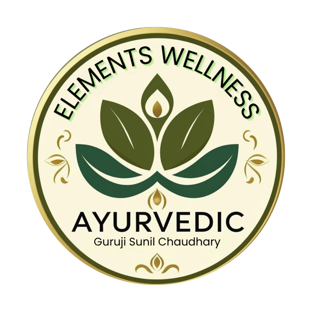 Logo Elements Wellness Guruji Sunil Chaudhary