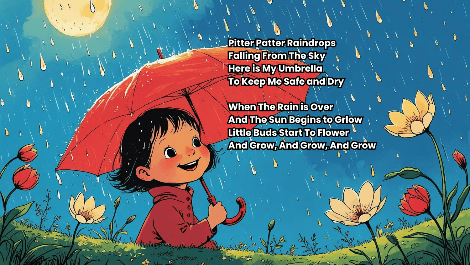 Pitter Patter Raindrops Poem