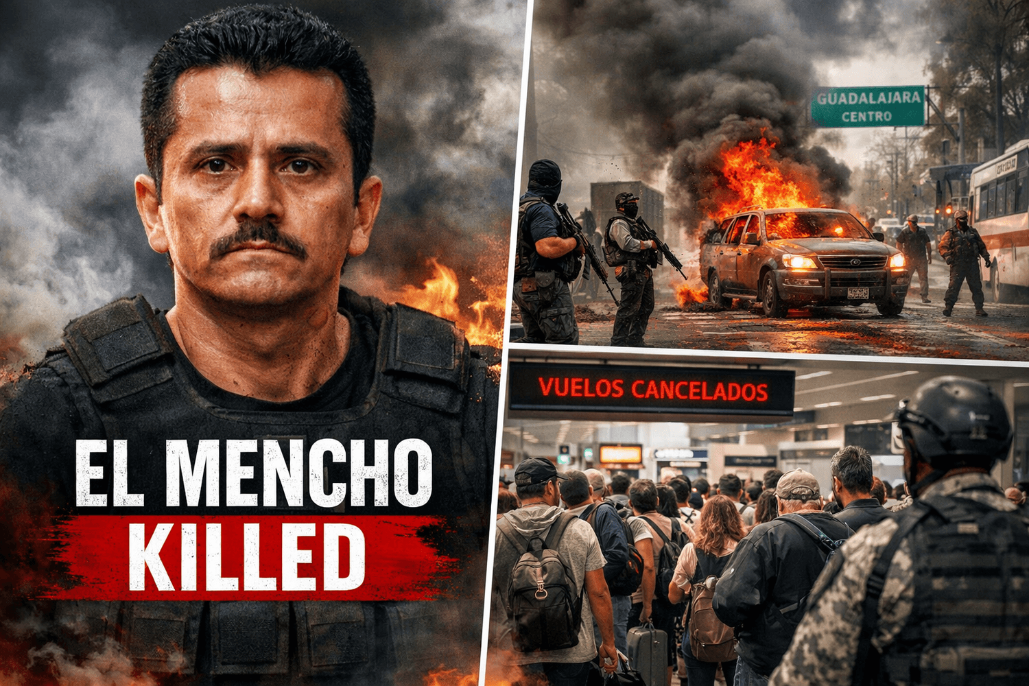 El Mencho killed in Mexico raid triggers cartel retaliation, deadly clashes, airport disruptions and global travel advisories.