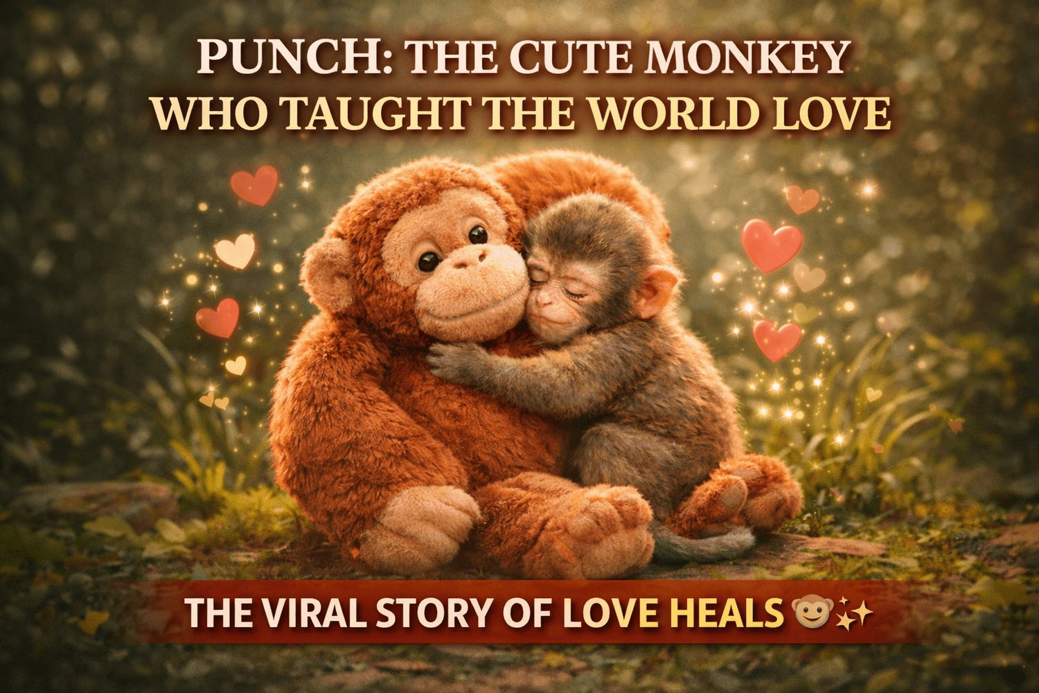 Discover the viral story of Punch, the cute monkey who found emotional healing through a plush toy and taught the world that love truly heals.
