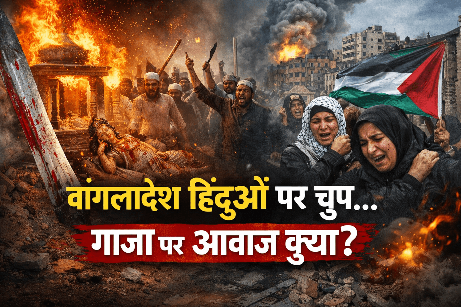 बांग्लादेश में हिंदुओं पर हिंसा, गाजा मुद्दा, भारत-इजराइल संबंध और भारतीय मुस्लिम राजनीति पर विस्तृत विश्लेषणात्मक लेख।