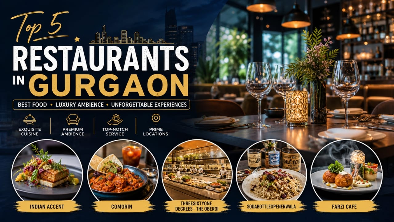 Top 5 Restaurants in Gurgaon for Premium Dining