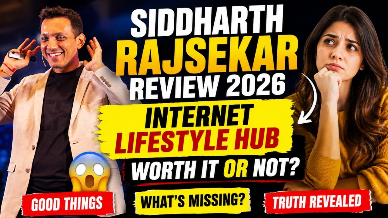Detailed Siddharth Rajsekar Review 2026 covering Internet Lifestyle Hub strengths, limitations, mentorship, support, and results.