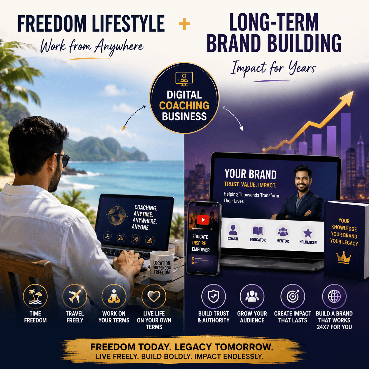 Freedom Lifestyle + Long-Term Brand Building