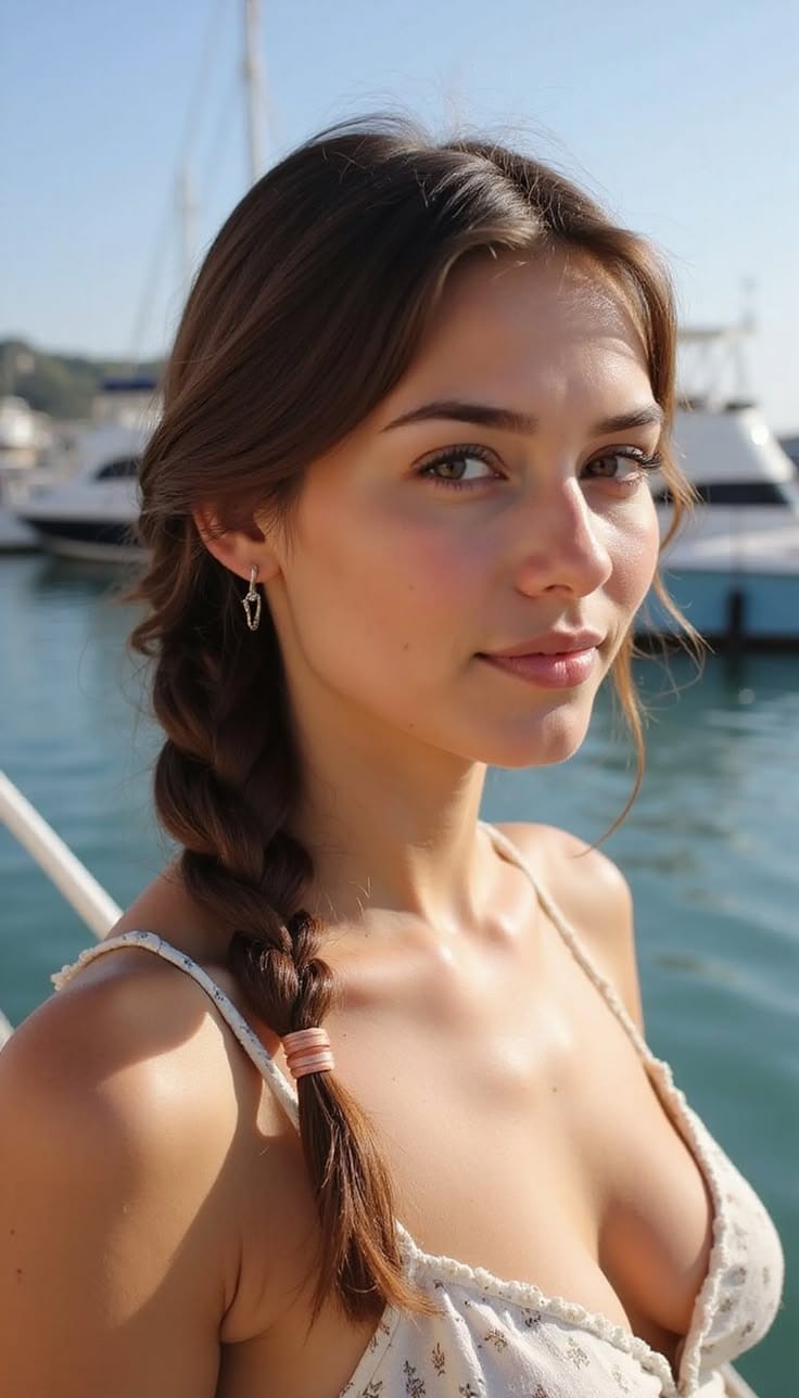 beautiful girl nice boobs pink lips ear rings flowery bra