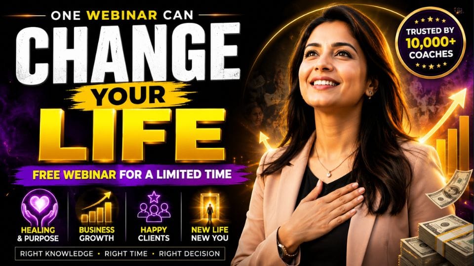 One Webinar Can Change Your Life Today Siddharth Rajsekar Review