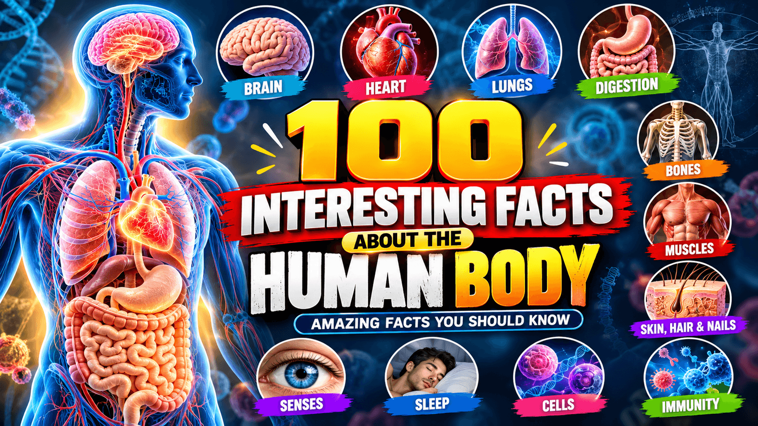Interesting Facts About the Human Body: 100 Amazing Facts You Should Know