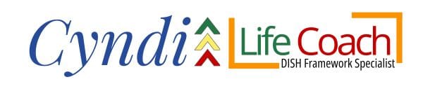 Cyndi Life Coach logo with DISH, NLP and Mindset