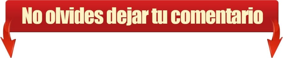 Invitacion a no olvidar dejar un comentario en el blog.