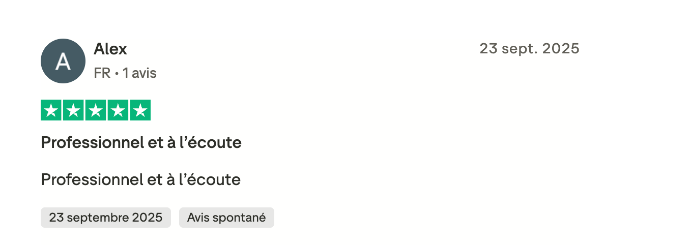 Témoignage client
