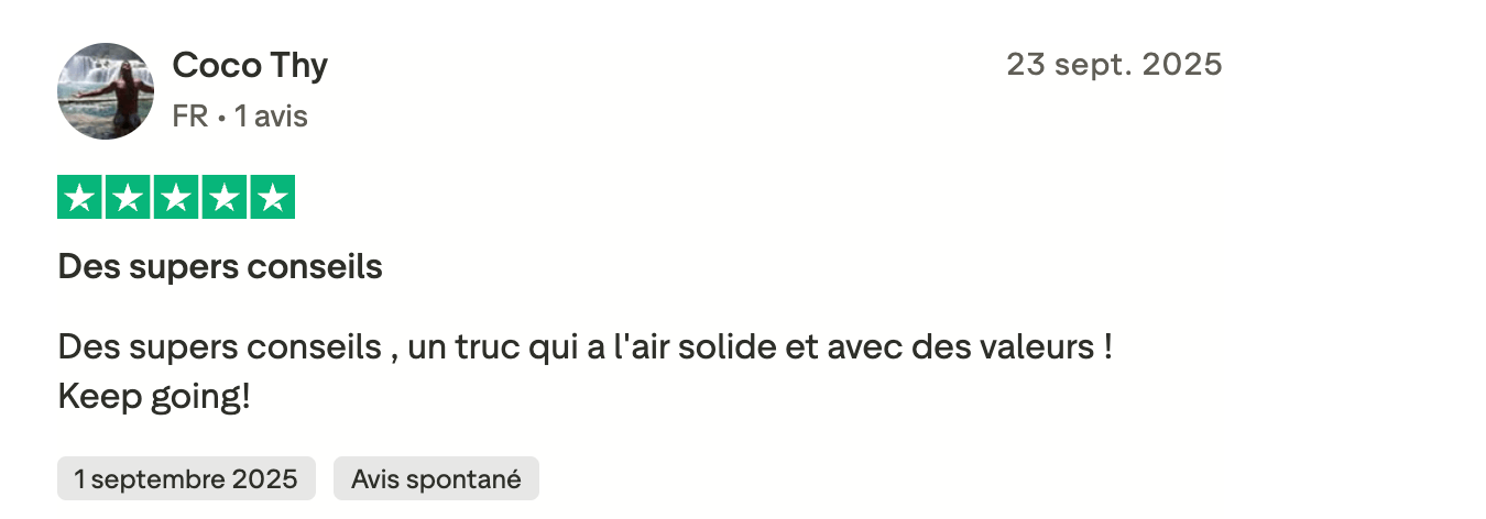 Témoignage client