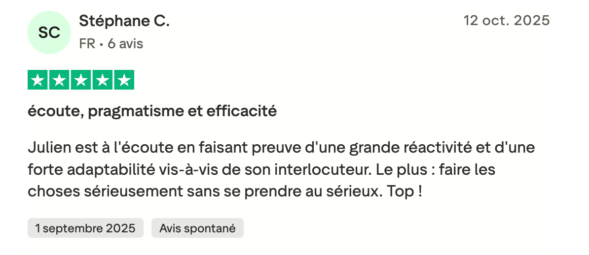 Témoignage client
