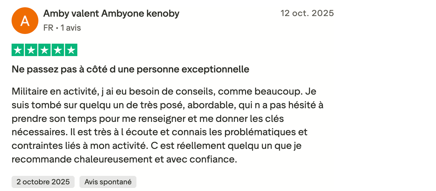 Témoignage client