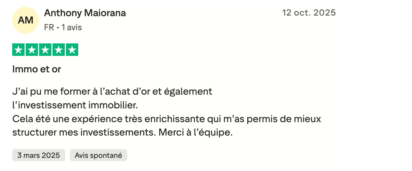 Témoignage client