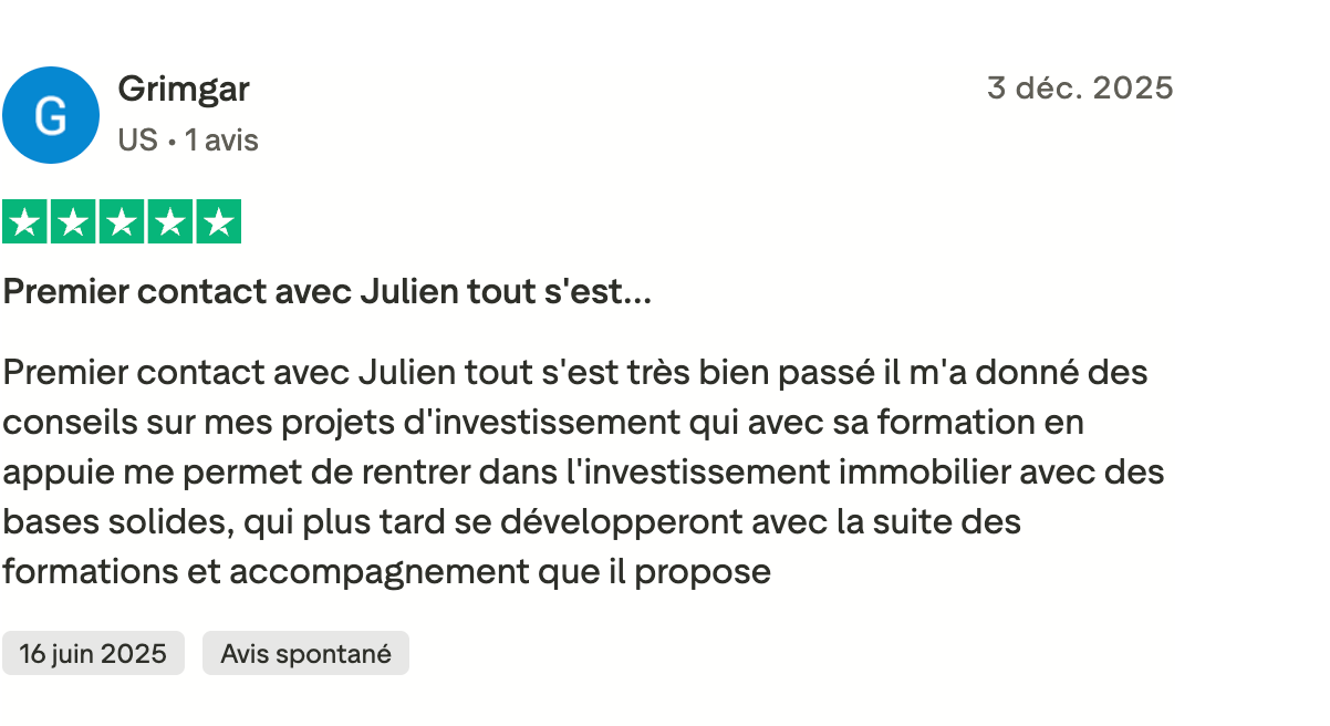 Témoignage client
