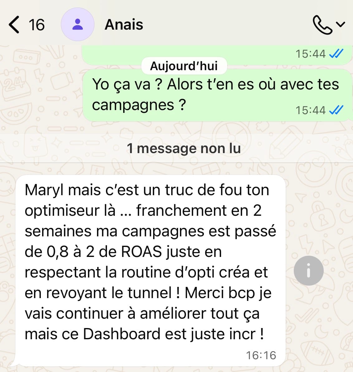 Résultat client 2