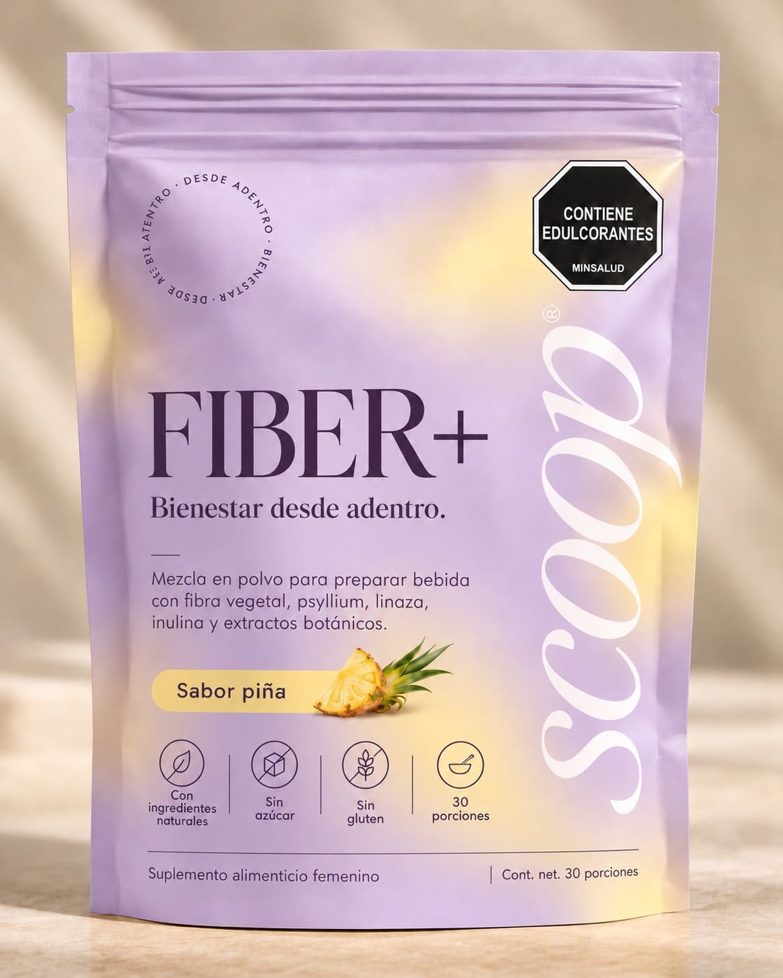 SCOOP Fibra Diaria sabor piña
