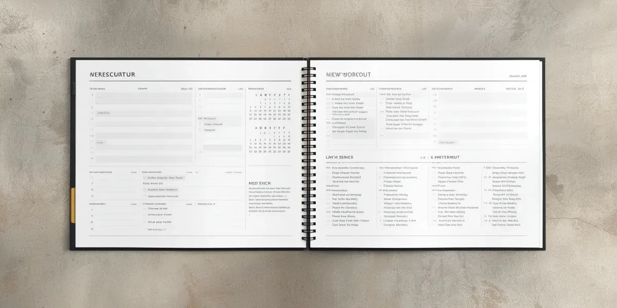 printed senior workout program booklet