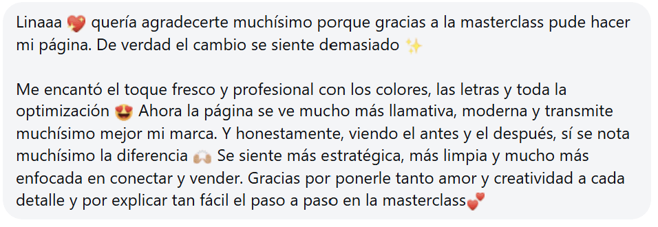 Testimonio de cliente coach