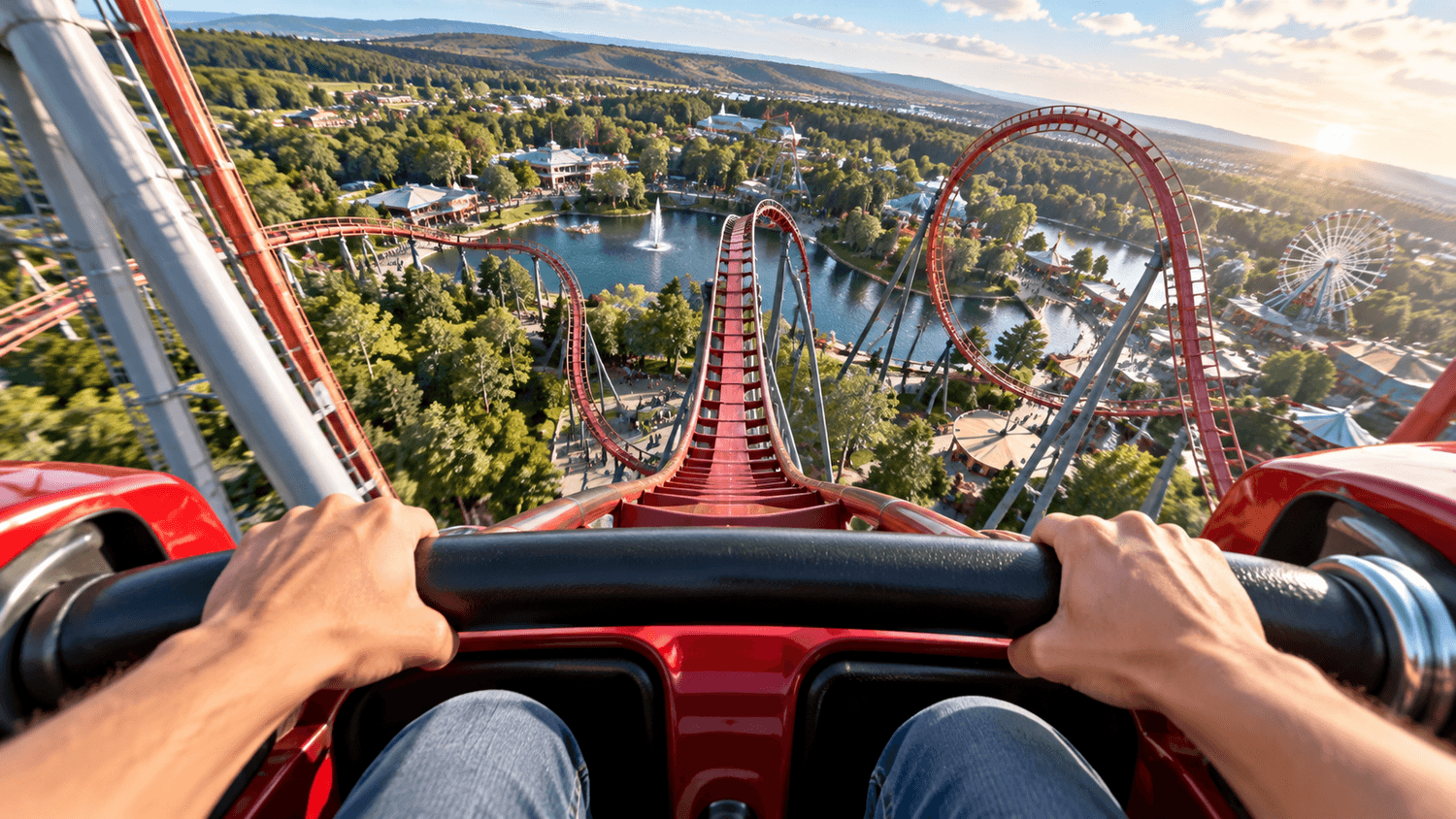 Roller coaster image demonstrating a point of view