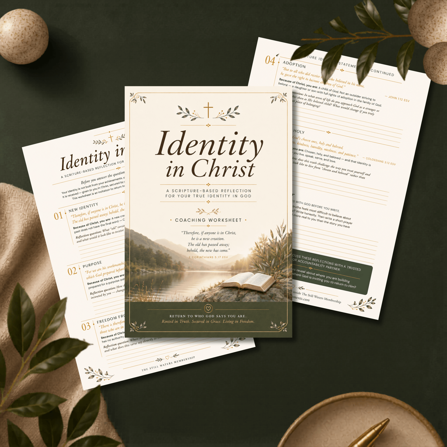 Identity in Christ Coaching Worksheet