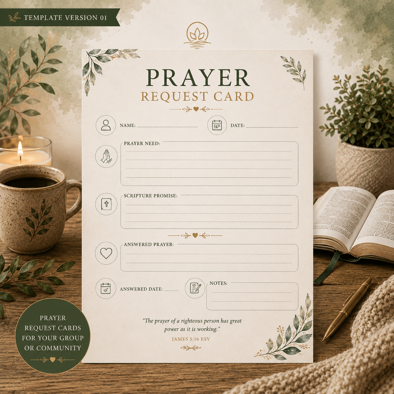 Prayer Request Cards