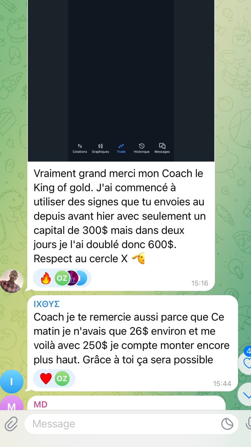 Résultat élève 2