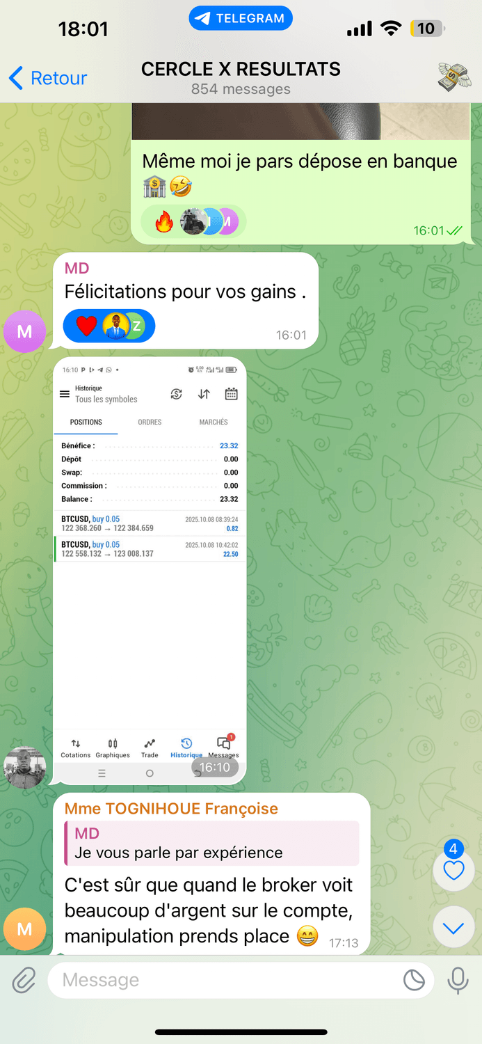 Résultat élève 7