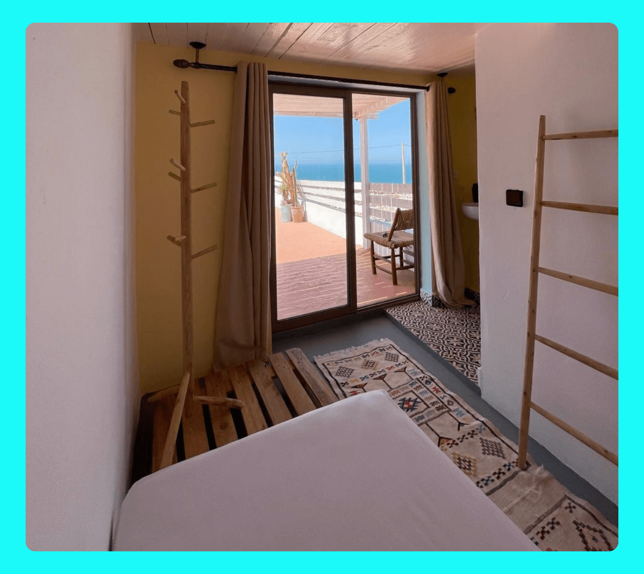 room of surfhouse maroc near to essaouira