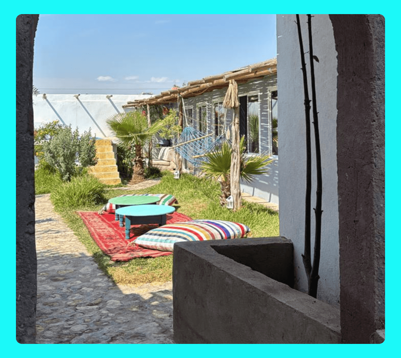 the garden in surfhouse maroc